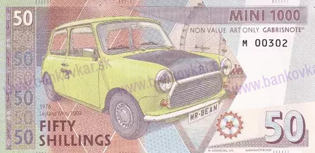 50 Shilings Mini Cooper