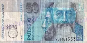 50 Sk 1993 BIMILÉNIUM 2000 séria A (stav 3)