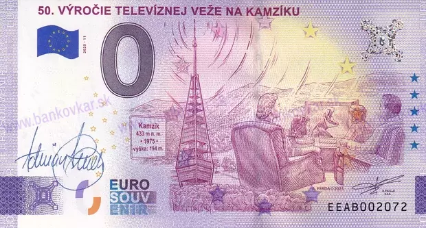 50.výročie tel.veže na KAMZÍKU EEAB 2025-11 podpis A.Ferda