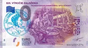 525.výročie založenia Thurzovsko-Fuggerovskej spoločnosti (EECU 2020-1) pečiatka