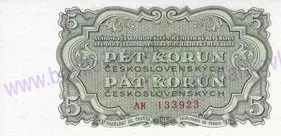 5 Korún Československých AR 1961 (UNC)