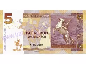 5 Korún Cyprian Majerník (2019)