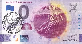 60. ZLATÁ PRILBA SNP (EEGE 2024-1) pečiatka 2023 plochá dráha