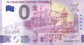 70.Folklórny festival VÝCHODNÁ (EEGS 2025-1) podpis A. Ferda