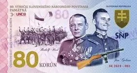 80 korún SNP Viest a Golian (SK 2024-01)