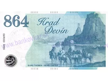 864 Hrad Devín-Ľudovít Štúr (SKAD 2023) pečiatka reliéfna BA