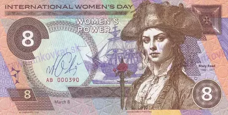 8 Doubloons Mary Read 2024 podpis M.Gábriš