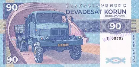 90 Korun Praga V3S 2021