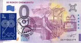 90 rokov CHEMOSVITU (EEFY 2024-1) známka a pečiatka