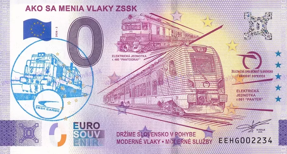 Ako sa menia vlaky ZSSK 2 EEHG 2026-2 peč-DL