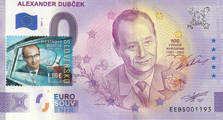 Alexander Dubček EEBS 2021-3 známka