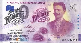 Atkáryho Kremnické Krumple (EEFJ 2025-2) pečiatka ENG