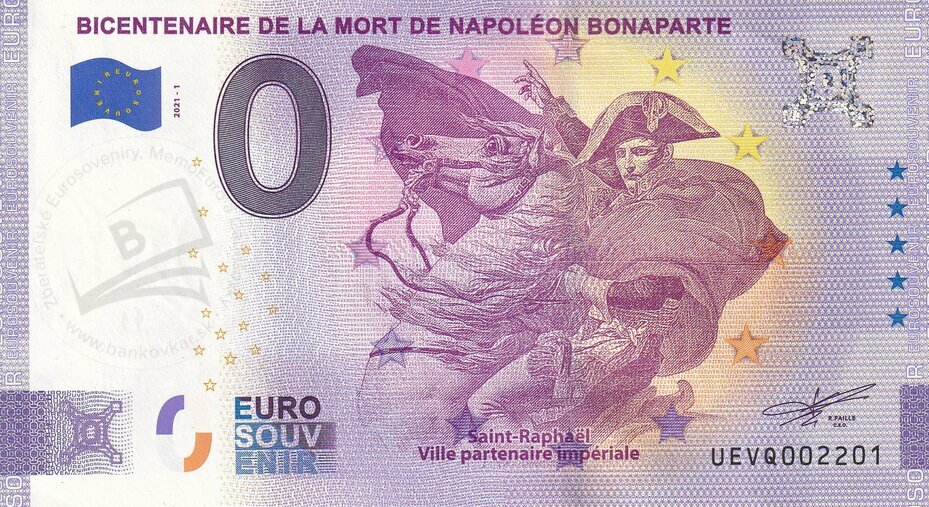 Bicentenaire de la Mort de Napoléon Bonaparte UEVQ 2021-1