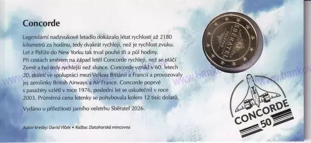 Blister CONCORDE 50 so žetónom