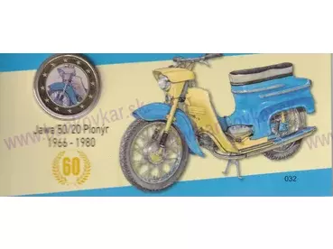 Blister JAWA 50/20 PIONÝR 1966-1980