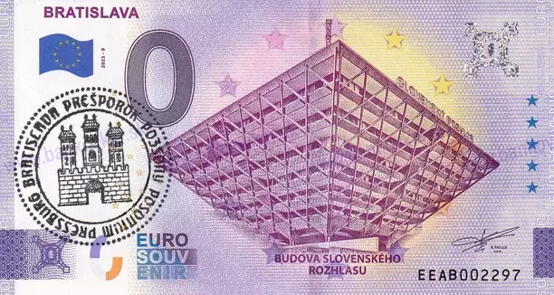 Bratislava - budova Slovenského rozhlasu EEAB 2023-9 pečiatka Bratislava - budova Slovenského rozhlasu EEAB 2023-9 pečiatka