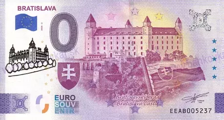 Bratislava - hrad EEAB 2026-2 DOTLAČ 2026 - 3D gold prítlač Ag