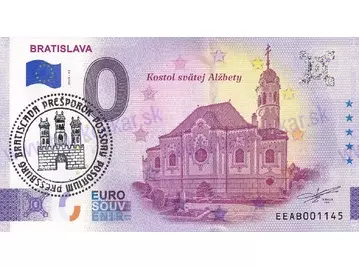 BRATISLAVA - kostol sv. Alžbety (EEAB 2025-12) pečiatka BA