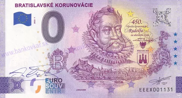 Bratislavské korunovácie EEEX 2022-1 podpis J.Česla Bratislavské korunovácie EEEX 2022-1 podpis J.Česla