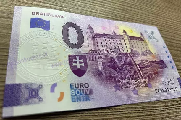 Bratislavský hrad III DOTLAČ 2024 reliéfna pečiatka