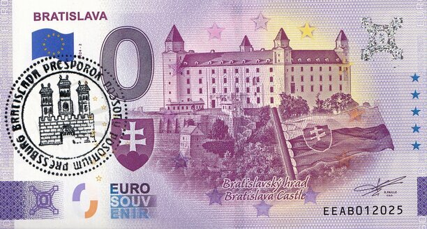 Bratislavský hrad III EEAB 2024-2 DOTLAČ pečiatka