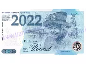 Britania 1926÷2022 Pound A0 (UKER 44A0) Queen Elizabeth II.