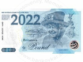 Britania 1926-2022 Pound A0 (UKER 44A0) Queen Elizabeth II.