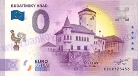 BUDATÍNSKY hrad s logom Považ. múzea (EEEK 2024-4) GOLD