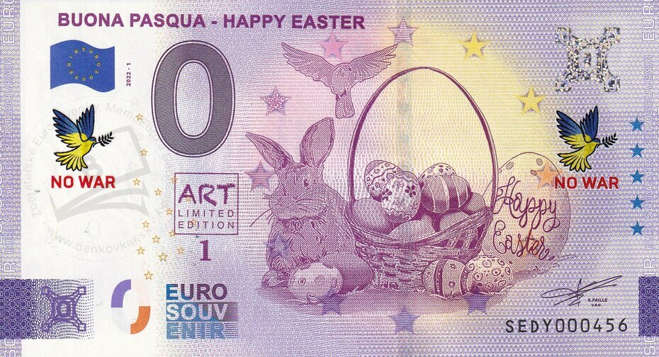Buona Pasqua - Happy Easter SEDY 2022-1 NO WAR