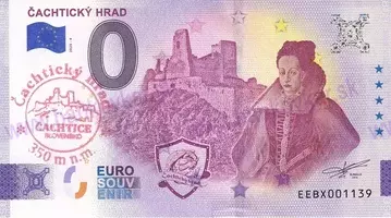 Čachtický hrad (EEBX 2025-4) pečiatka červená Čachtický hrad (EEBX 2025-4) pečiatka červená