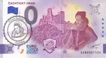 Čachtický hrad (EEBX 2025-4) pečiatka čierna Čachtický hrad (EEBX 2025-4) pečiatka čierna