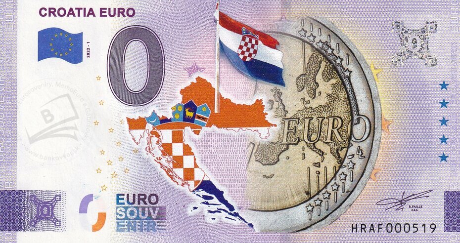 Croatia Euro HRAF 2022-1 KOLOR