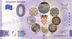 Croatian 25 Kuna (HRAE 2022-1) KOLOR