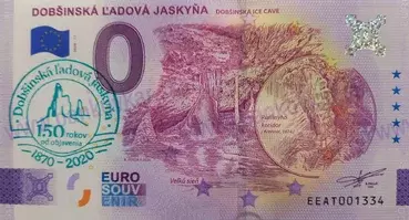 DOBŠINSKÁ ľadová jaskyňa 2 (EEAT 2026-11) pečiatka 150 r.