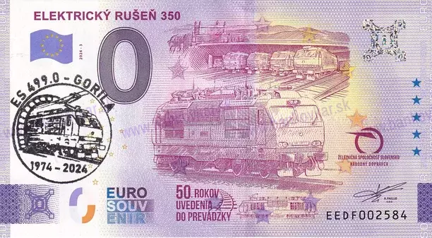 Elektrický rušeň 350 EEDF 2024-3 pečiatka