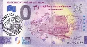 Elektrický rušeň 383 VECTRON (EEDF 2025-4) autorská pečiatka