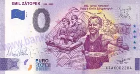 Emil Zátopek (CZAX 2022-1) podpis A.Ferda