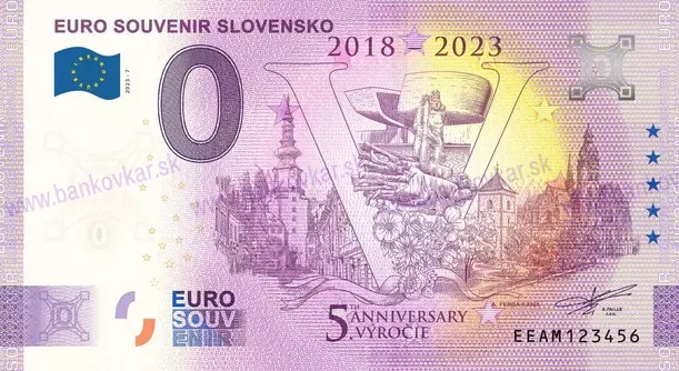 Euro Souvenir Slovensko 2018-2023 EEAM 2023-7