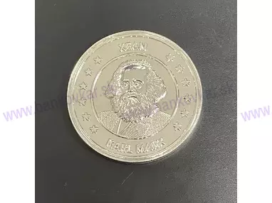 Eurosouvenir Coin - Karl Marx XEAN (postriebrená)