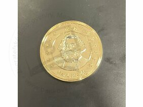 Eurosouvenir Coin - Karl Marx XEAN (pozlatená)