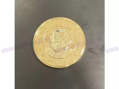 Eurosouvenir Coin - Karl Marx XEAN (pozlátená)