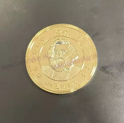 Eurosouvenir Coin - Karl Marx XEAN (pozlatená)