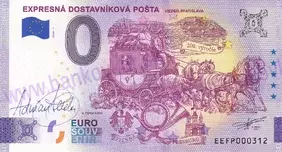Expresná dostavníková pošta Viedeň-Bratislava (EEFP 2023-1) podpis A.Ferda