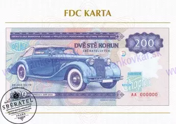 FDC karta Delage D6-70 1937-1938 - Sběratel Praha 09/2025 FDC karta Delage D6-70 1937-1938 - Sběratel Praha 09/2025