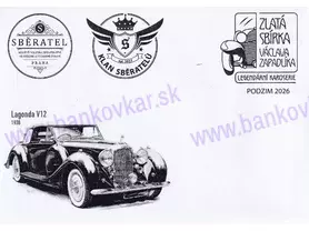 FDC obálka LAGONDA V12 1938 - Sběratel Praha 09/2026