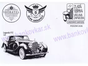 FDC obálka LAGONDA V12 1938 - Sběratel Praha 09/2026