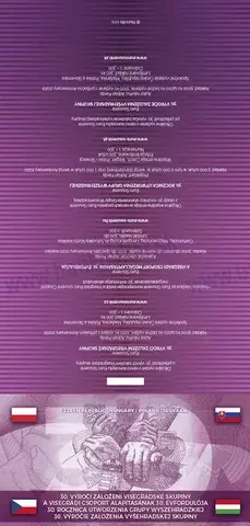 FOLDER 30. VÝROČIE ZALOŽENIA VYŠEHRADSKEJ SKUPINY set štyroch kusov