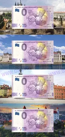 FOLDER 30. VÝROČIE ZALOŽENIA VYŠEHRADSKEJ SKUPINY set štyroch kusov