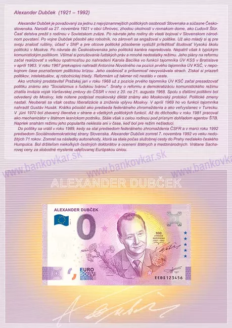 Folder Alexander Dubček