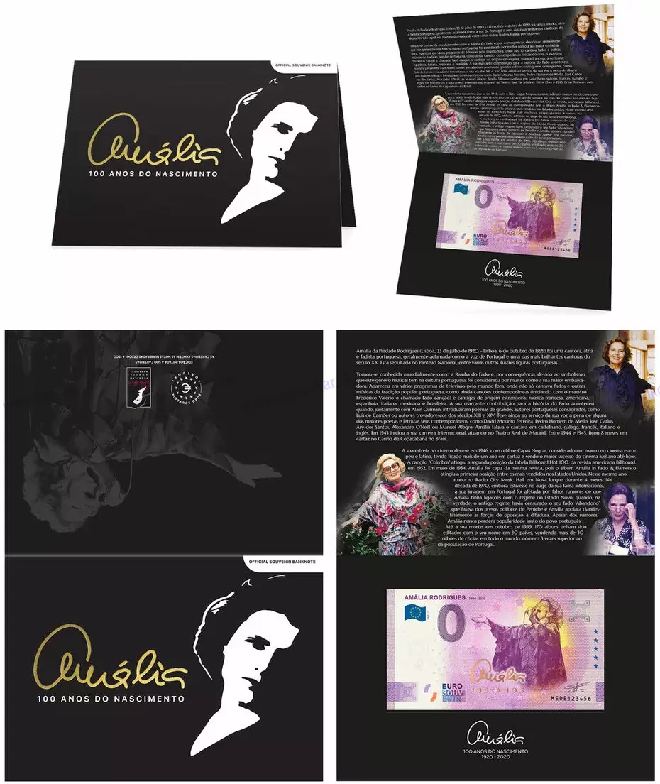 Folder - Amalia Rodrigues 100 anos do Nascimento MEDE 2020-1